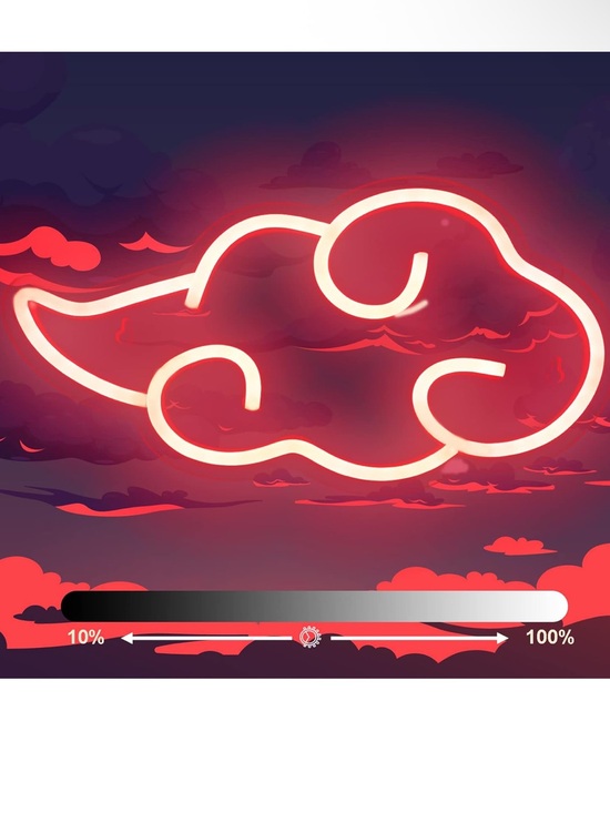 Other - Red Acrylic LED Cloud Neon Sign
